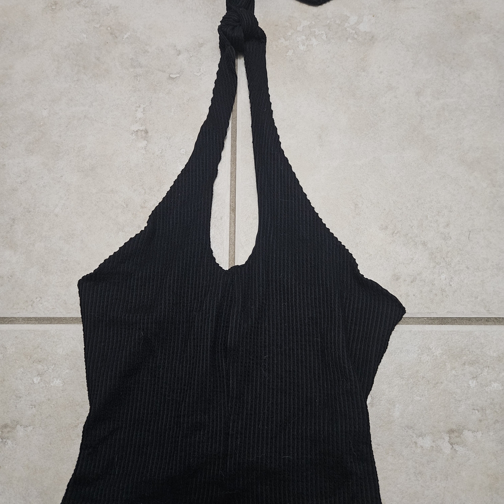 SO Black Halter Top